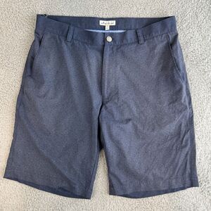 s Peter Millar Shorts Mens 33 Blue‎ Performance Golf Classic Polyester Crown